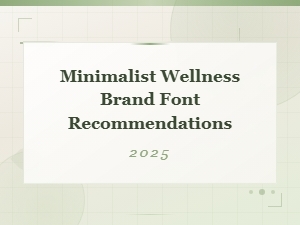 Best Minimalist Fonts for Wellness and Yoga Brands 2025